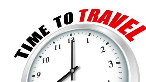 Time to travel Clock animation Stock Footage 189951939