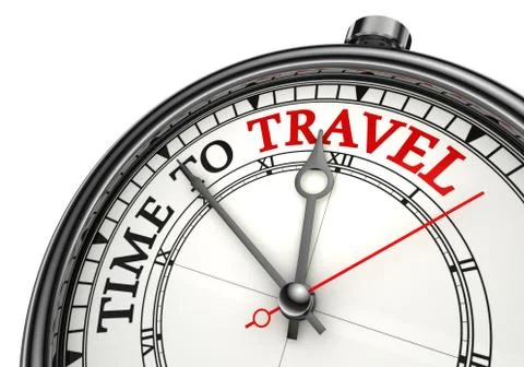Time to travel concept clock Stock Illustration
