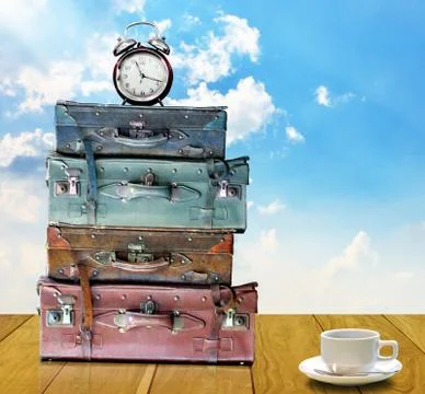 Time to travel concept 스톡 일러스트