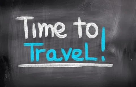 Time to travel concept Illustrazione stock