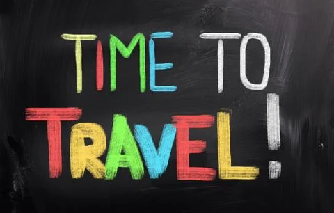 Time to travel concept Stock Illustration