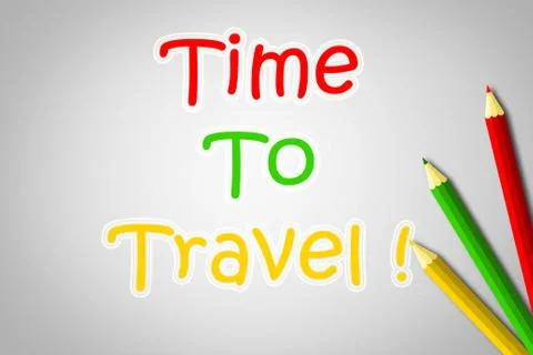 Time to travel concept Stock Illustration