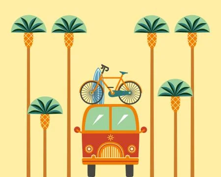 Time to travel concept Stock Illustration