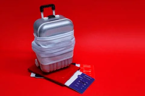 Time to travel. Flight cancellation and safe rest concept during a pandemic C Stock Photos