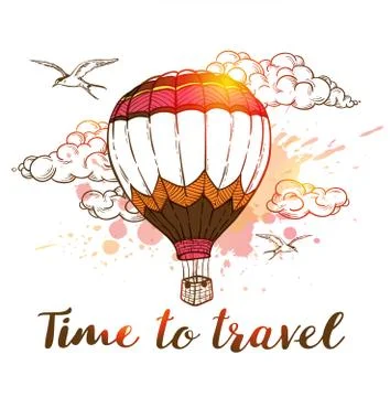 Time to travel Stock Illustration