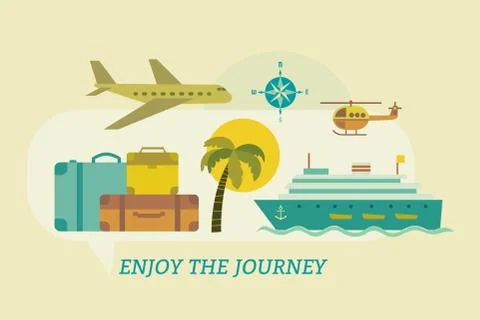 Time to travel Stock Illustration