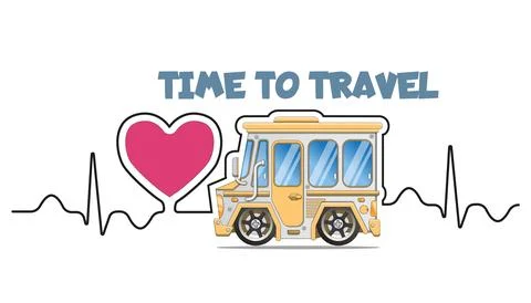 Time to travel. Stock Illustration