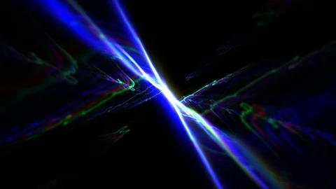 Time travel via wormhole distorting space time 3D rendering Stock Footage 119446689