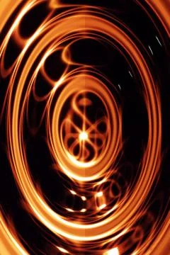 Time tunnel on a black background Stock Illustration
