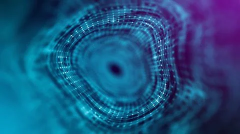 Time tunnel, computer generated abstract fractal background 스톡 일러스트