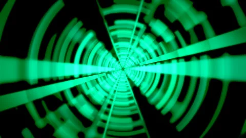 Time Tunnel Solar Beam Background abstract loop psychedelic, turquoise 4K 30p Stock-Footage 300793584
