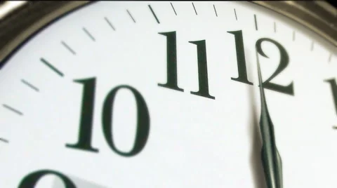 Time Twelve O Clock Vídeo Stock 48858178