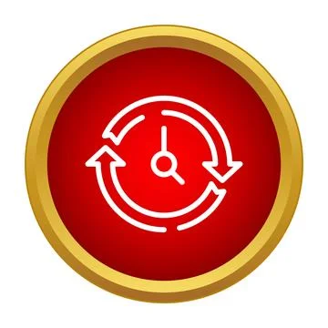 Time update icon showing repeating cycle 스톡 일러스트