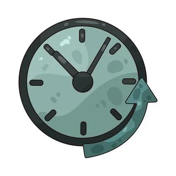 Time update illustration Stock Illustration