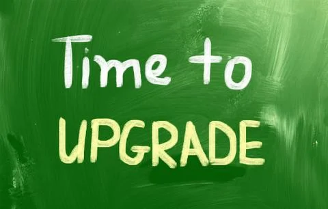Time to upgrade concept 库存插图