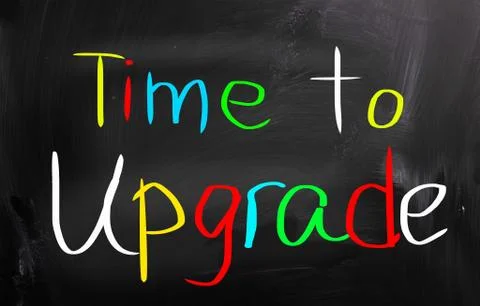 Time to upgrade concept Stock Illustration