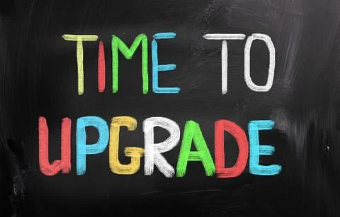 Time to upgrade concept Stock Illustration