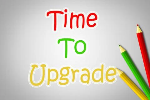 Time to upgrade concept Stockillustratie