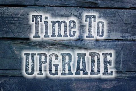 Time to upgrade concept Stockillustratie