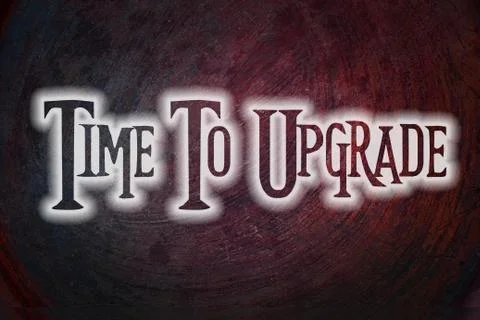 Time to upgrade concept Illustrazione stock