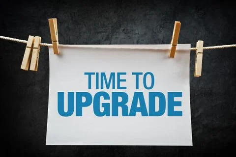 Time to upgrade Stockillustratie