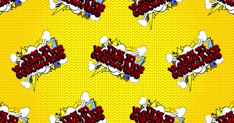 Time to Vaccinate for Coronavirus comic book text, words. Stock Footage 151157076