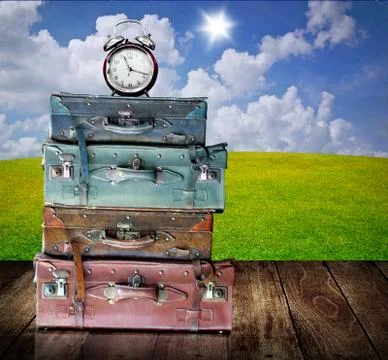 Time to visit your home concept 스톡 일러스트