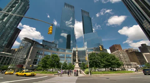Time Warner Center in NYC in 4K Stock Footage 26789158