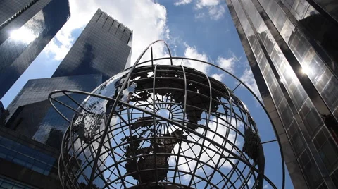 Time Warner Globe Stock Footage 68723692