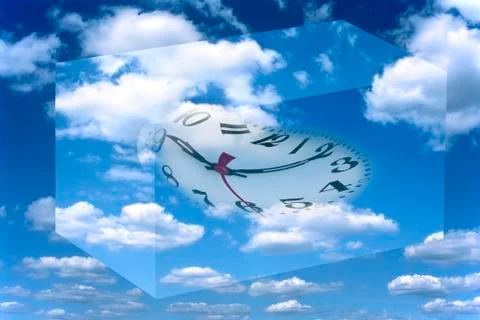 Time warp, conceptual artwork Stock Illustration