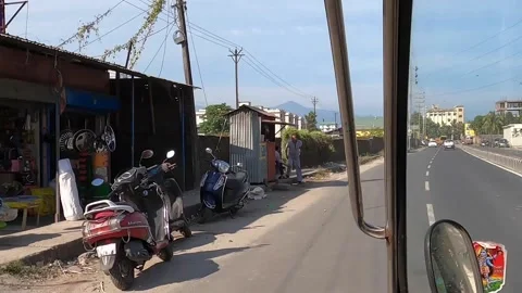 The Time warp on Indian road Stock Footage 170784928