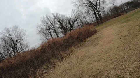 Time Warp Peekskill New York Riverfront Walk Trail Vídeo Stock 168595814