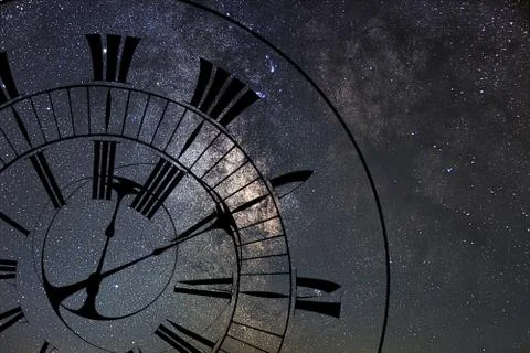 Time Warp. Time and Space, General Relativity. Stock Illustration