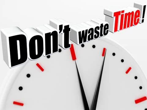 Time waste Stock Illustration