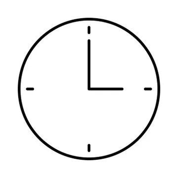 Time watch clock background icon or logo illustration Stock Illustration