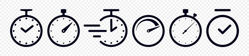 Time. Watch, clock. Quick timer 스톡 일러스트