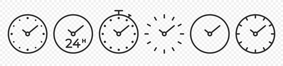 Time. Watch, clock. Quick timer 스톡 일러스트
