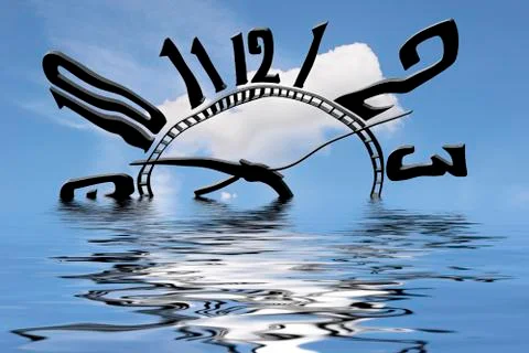 Time is Water Stock Illustration