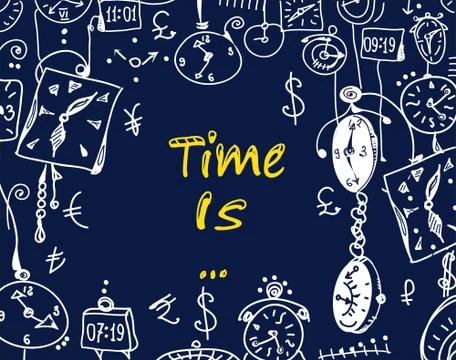 Time Is What? Illustrazione stock