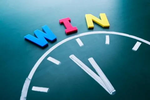 Time to win concept Fotos de archivo