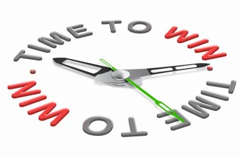 Time to win price Stock Illustration