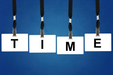 Time word Stock Photos