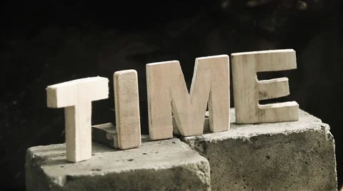 Time Word Smoke Video stock 51249630