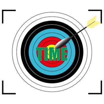 TIME word Vector, business concept. Stock Illustration