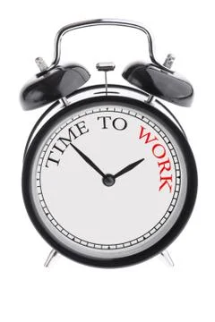 Time to work Stock Photos