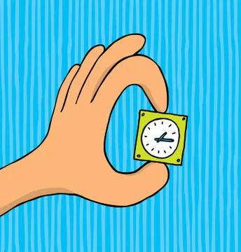 Time in your hands Illustrazione stock