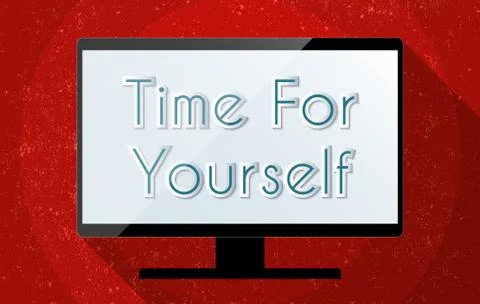 Time for yourself Stock Illustration