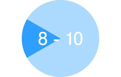 Time zone color-coded icons, two hours each Illustrazione stock