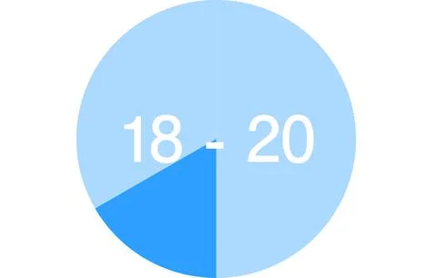 Time zone color-coded icons, two hours each Illustrazione stock