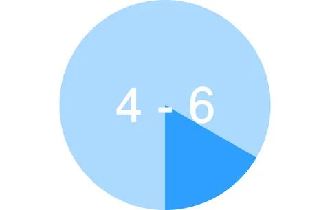 Time zone color-coded icons, two hours each Illustrazione stock